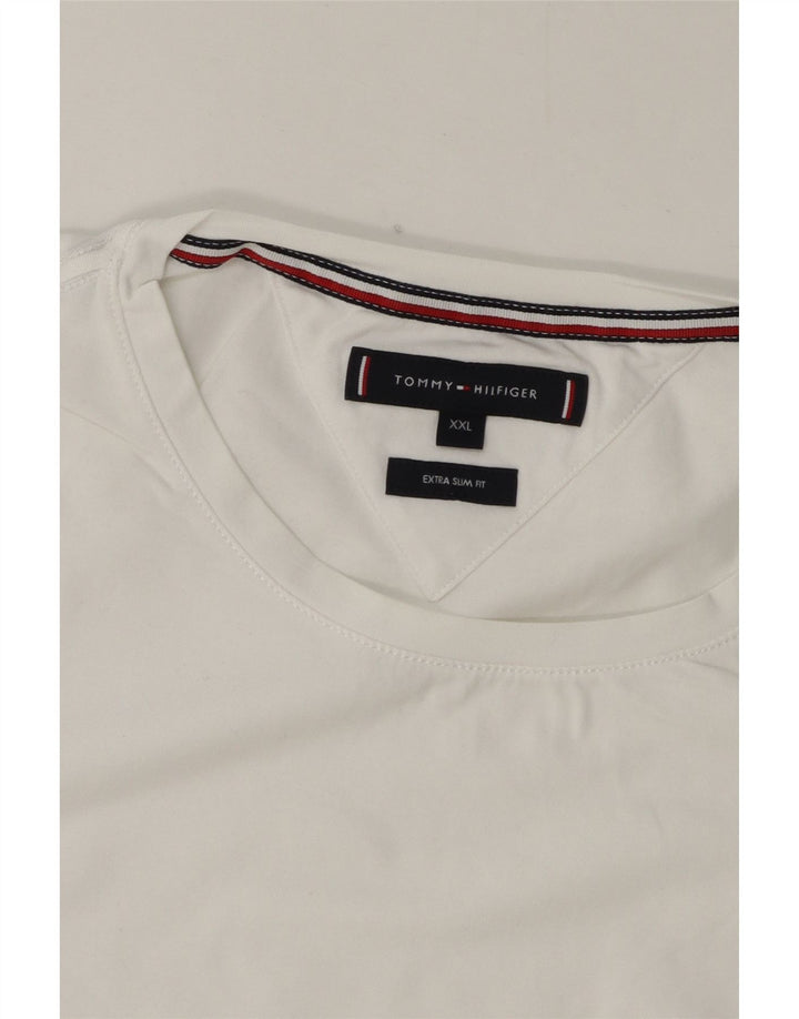 TOMMY HILFIGER Mens Extra Slim Top Long Sleeve 2XL White