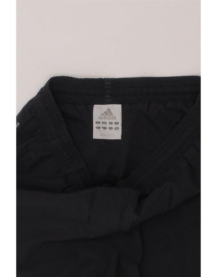 ADIDAS Boys Graphic Sport Shorts 9-10 Years  Navy Blue Polyester Vintage Adidas and Second-Hand Adidas from Messina Hembry 