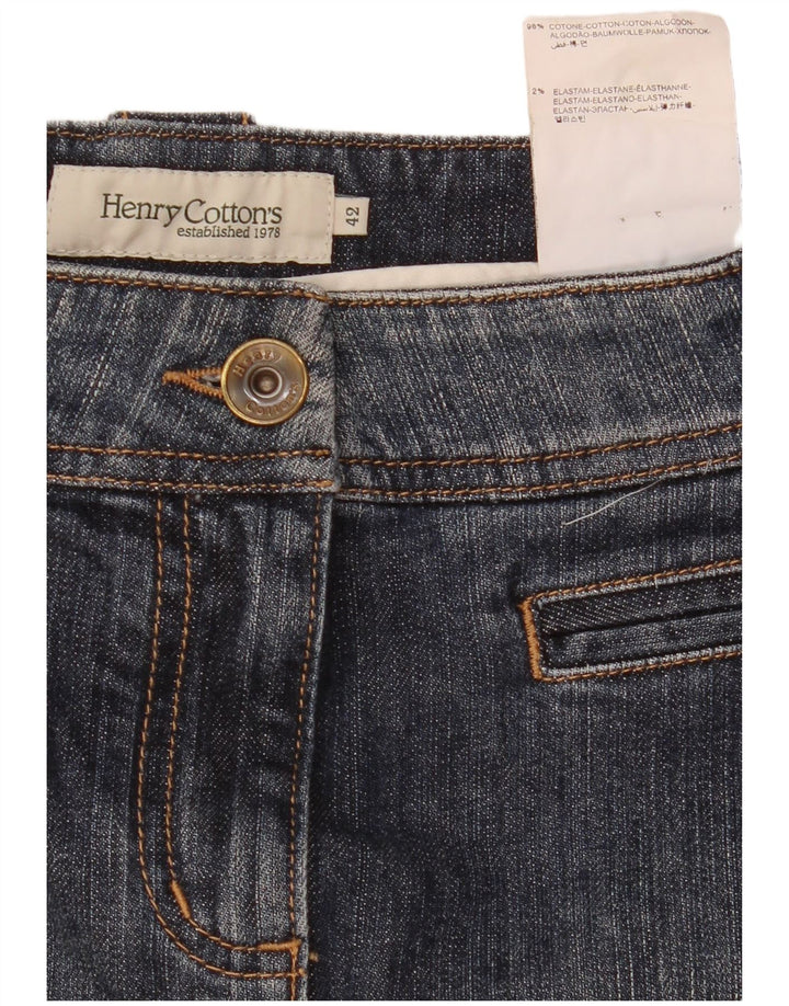 Henry Cottons Womens Denim Skirt IT 42 Medium W30  Blue Cotton