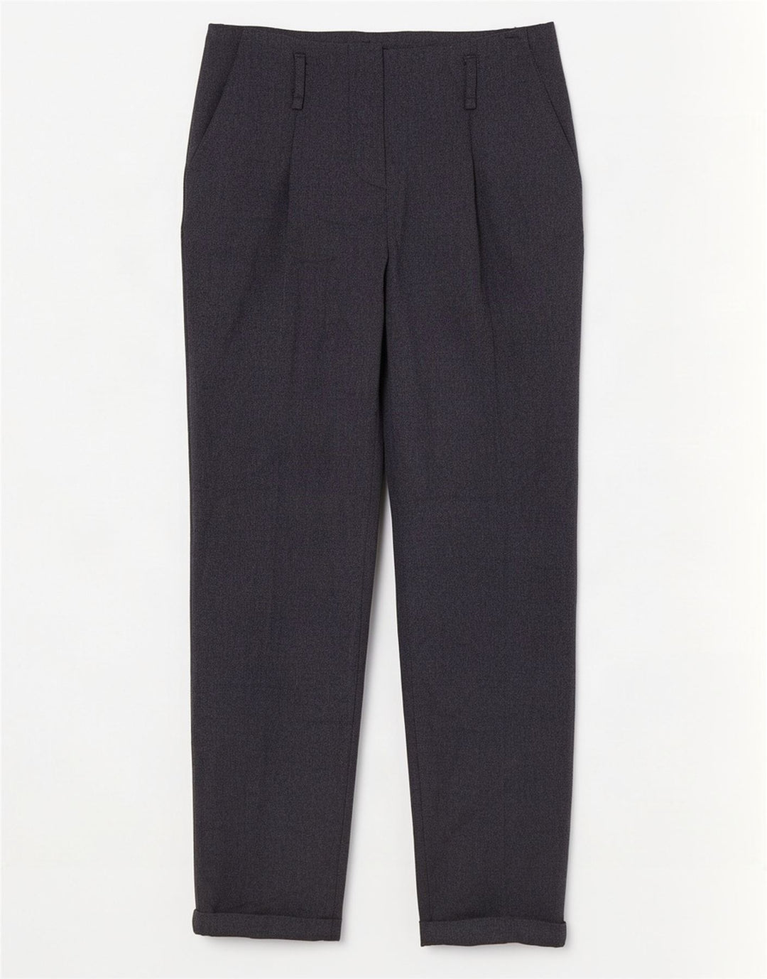 Zara Womens Straight Chino Trousers Small W26 L28 Navy Blue Polyester