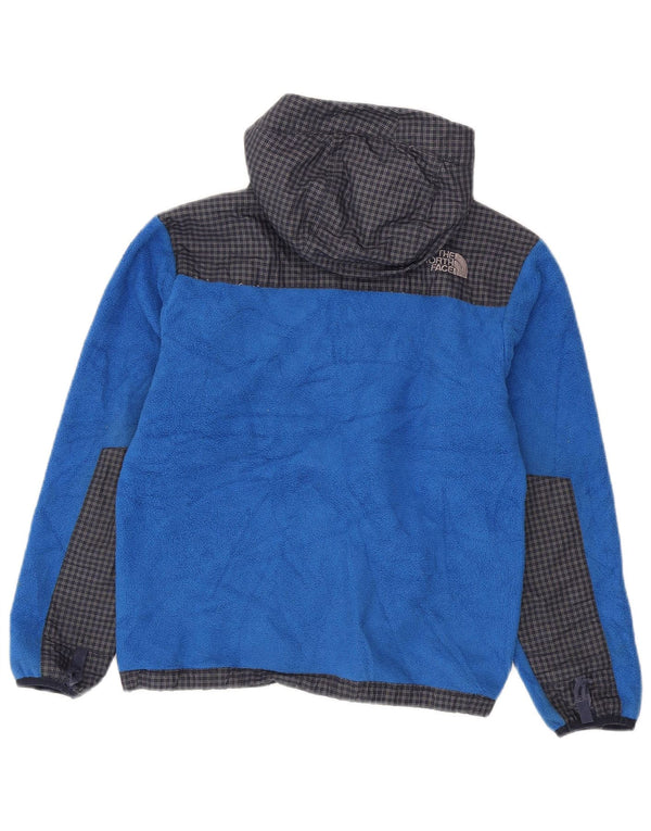 The North Face Jungen-Fleecejacke mit Kapuze, 10–11 Jahre, mittelblau kariert