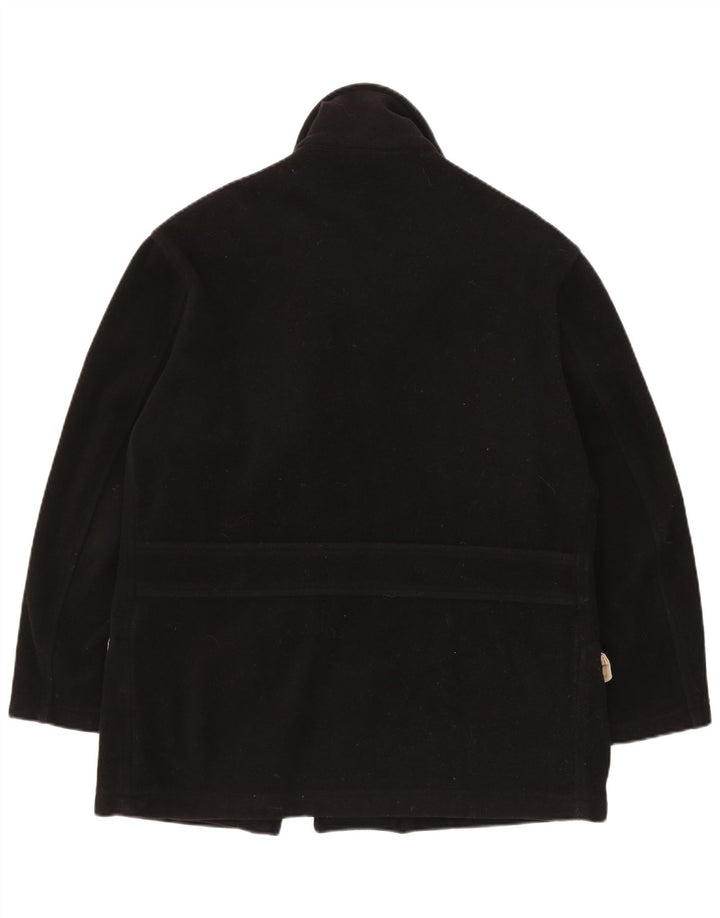 Cappotto da marinaio oversize da donna Murphy & Nye UK 14 lana nera media