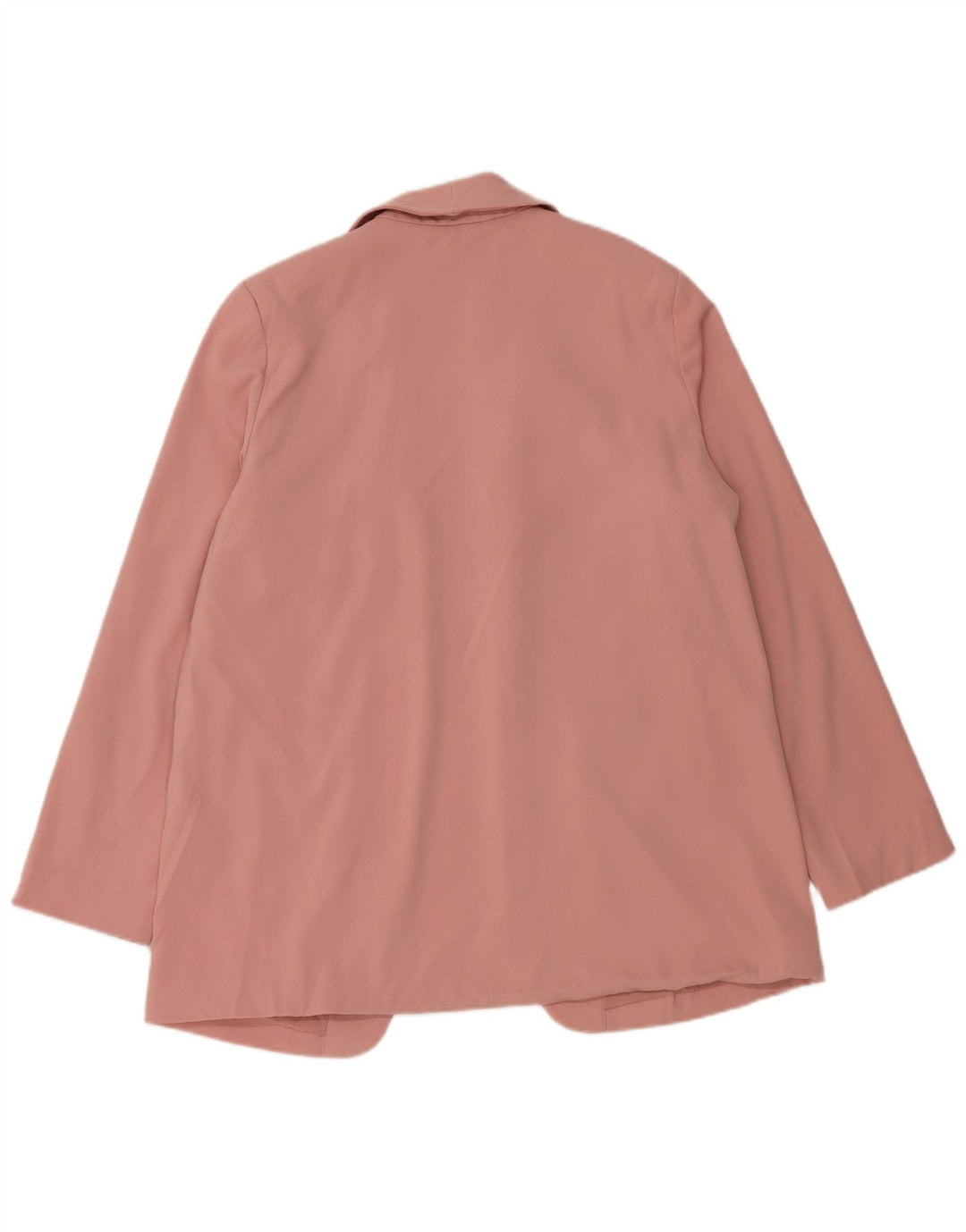 Marks & Spencer Womens Open Blazer Jacket UK 14 Large Pink Polyester