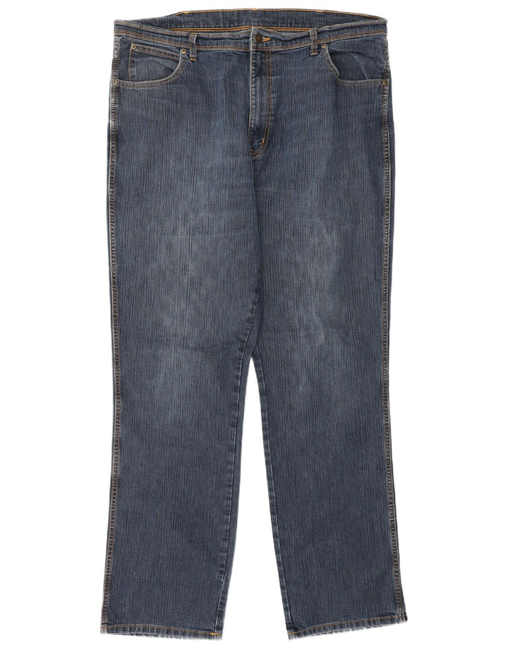 WRANGLER Mens Regular Fit Straight Jeans W40 L34 Blue Cotton