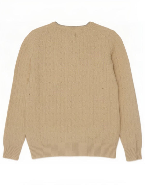 Jack Wills Womens Boat Neck Jumper Sweater UK 12 Medium Off White
