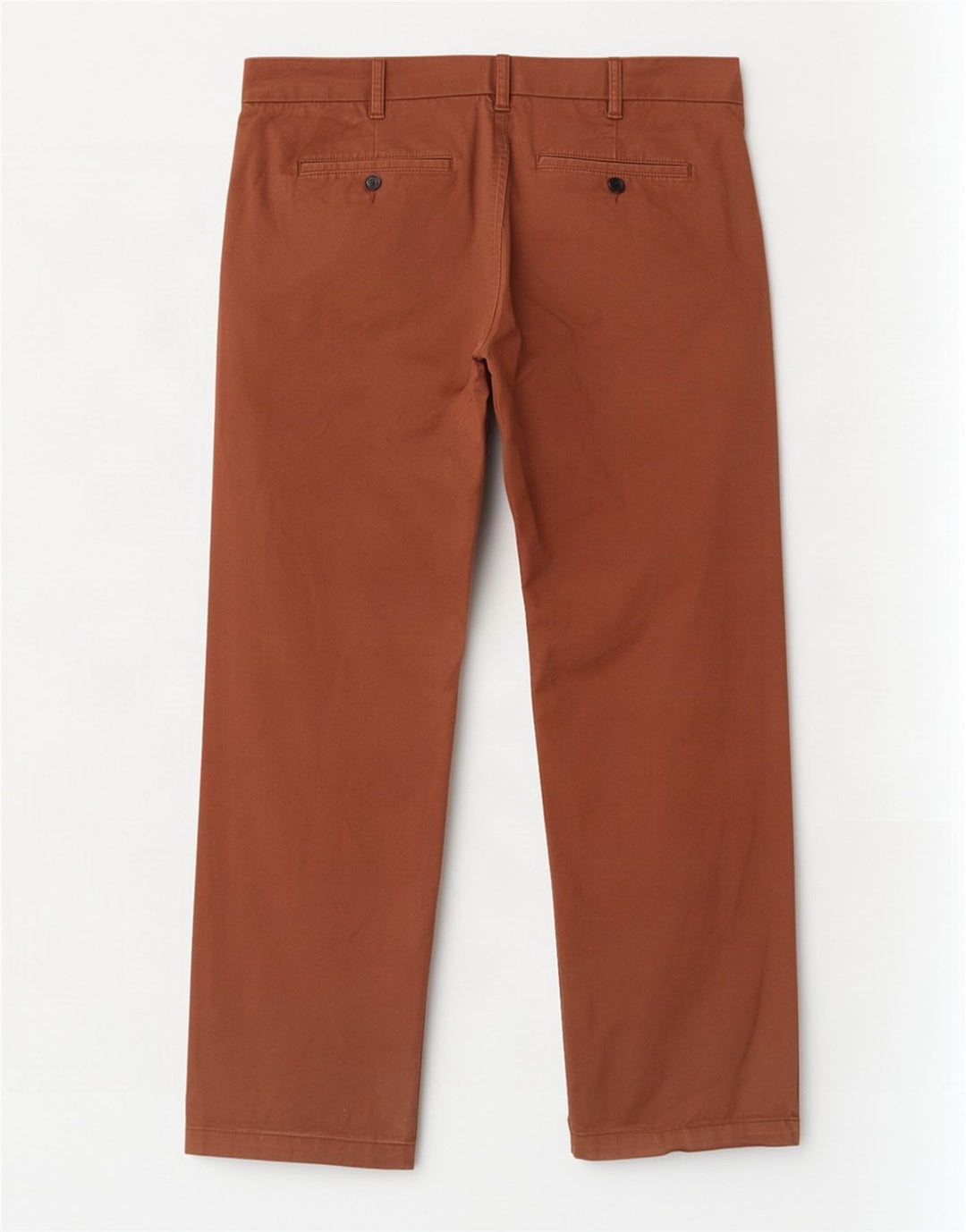 Marks & Spencer Mens Straight Regular Fit Chino Trousers W40 L29 Brown