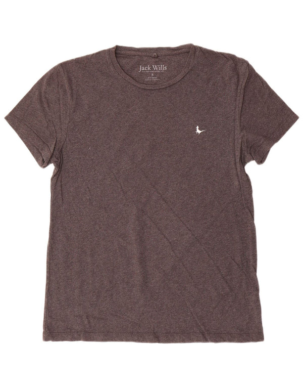 Jack Wills Mens T-Shirt Top Small Grey Cotton
