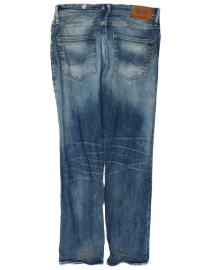 Jack & Jones Mens GLENN Slim Jeans W30 L30 Blue Cotton