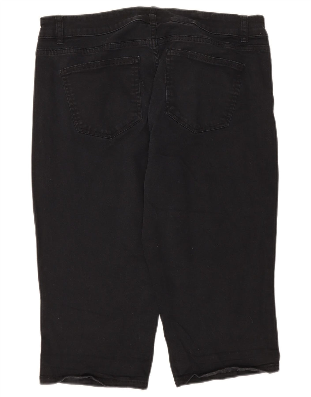CHAPS Womens Bermuda Shorts US 12 Large W34  Black Cotton