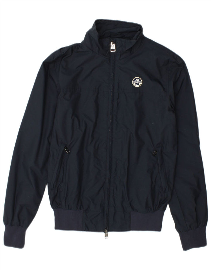 North Sails Mens Rain Jacket UK 36 Small Navy Blue Polyamide
