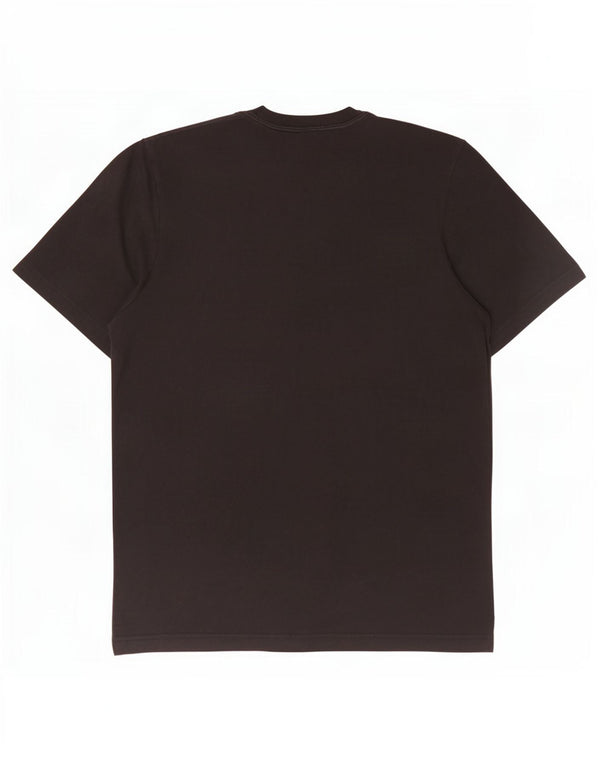 Adidas Mens Camiseta Top Médio Algodão Preto
