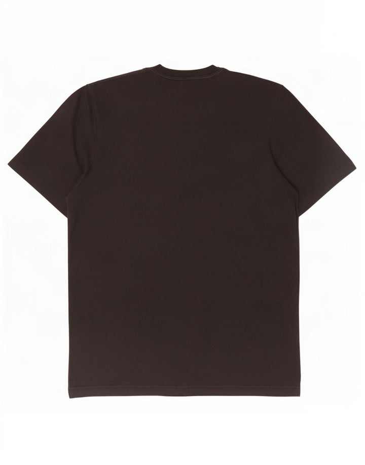 Adidas Mens Camiseta Top Médio Algodão Preto