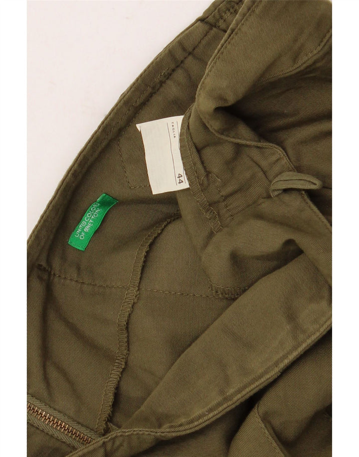 Benetton Womens A-Line Skirt IT 44 Medium W32  Khaki
