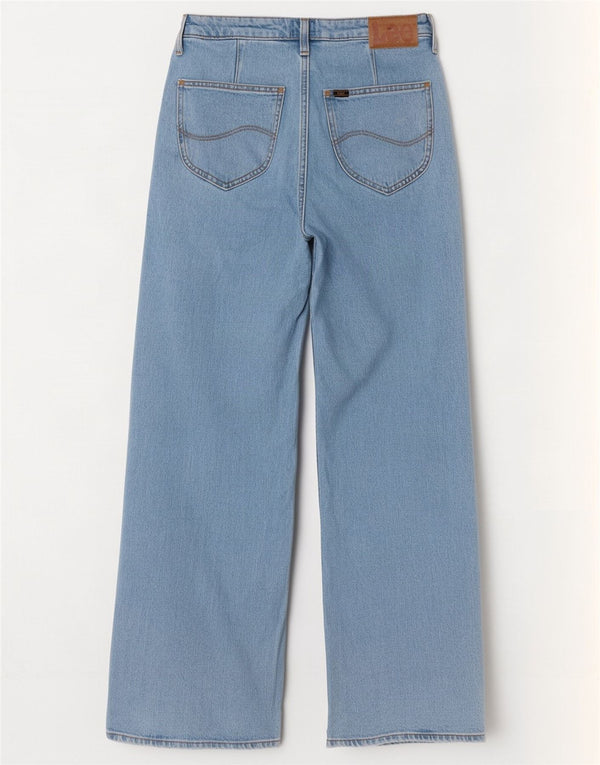 Lee Womens Stella Wide Leg Jeans W29 L31 Blue Cotton