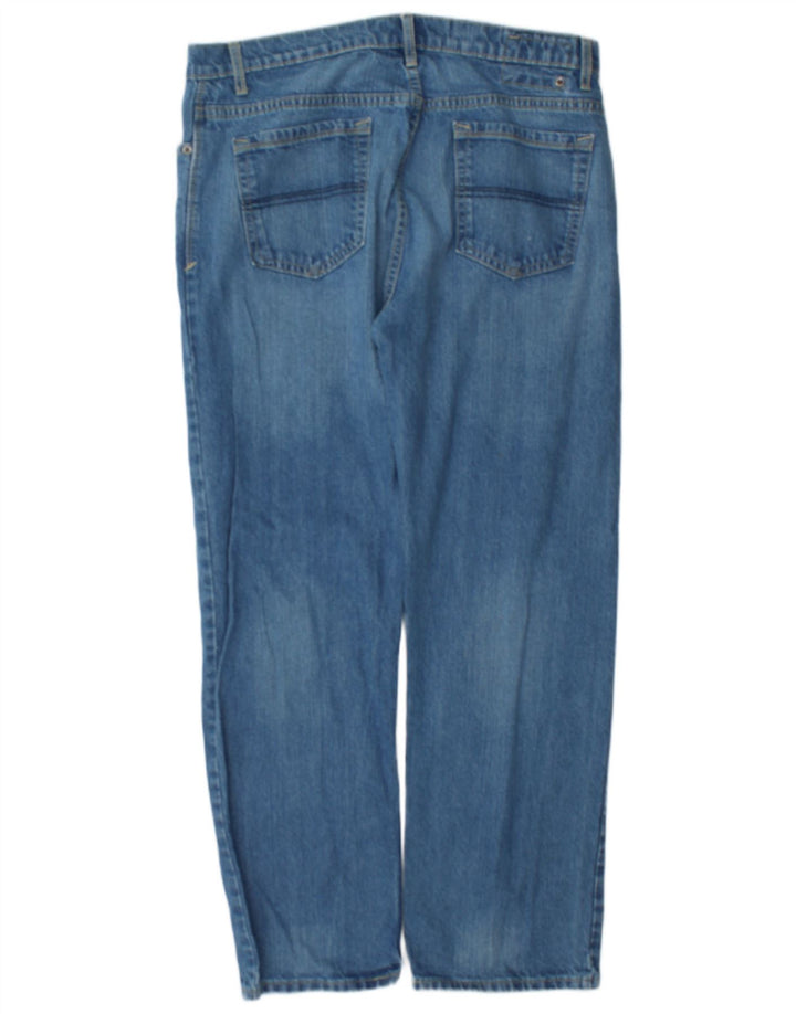 Marks & Spencer Herren Blue Harbor Straight Jeans W36 L31 Blaue Baumwolle