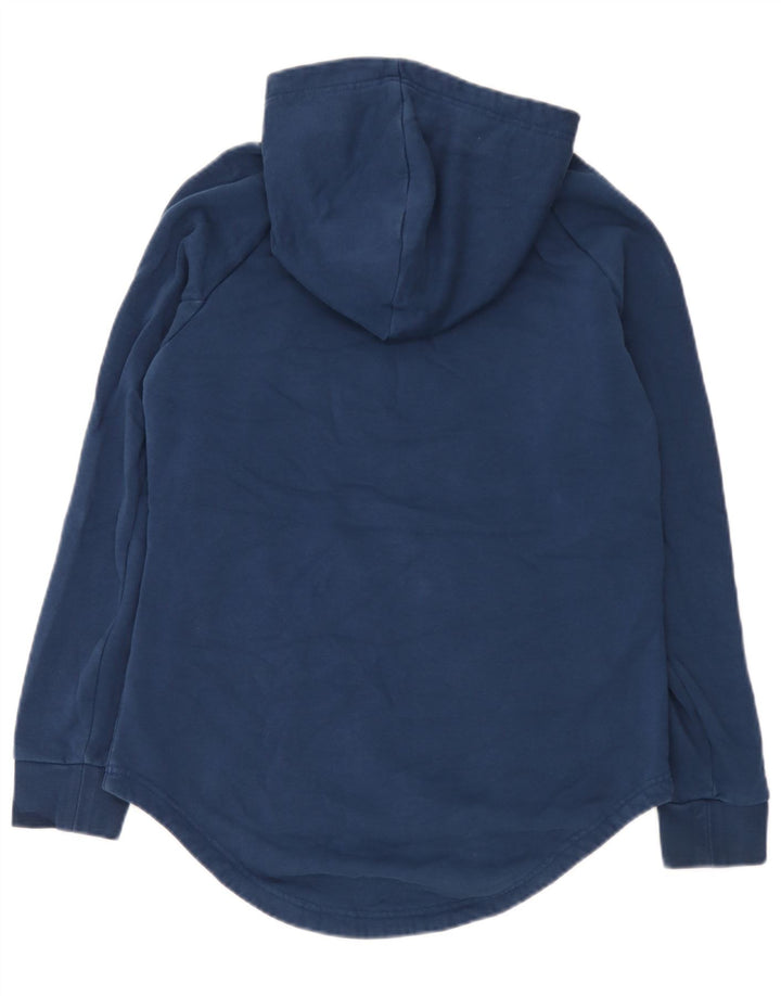 Adidas Mens Graphic Hoodie Jumper Medium Blue Cotton