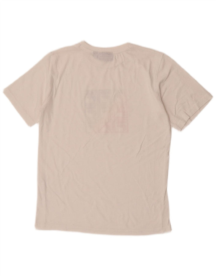 Fila Womens Graphic T-Shirt Top UK 12 Medium  White