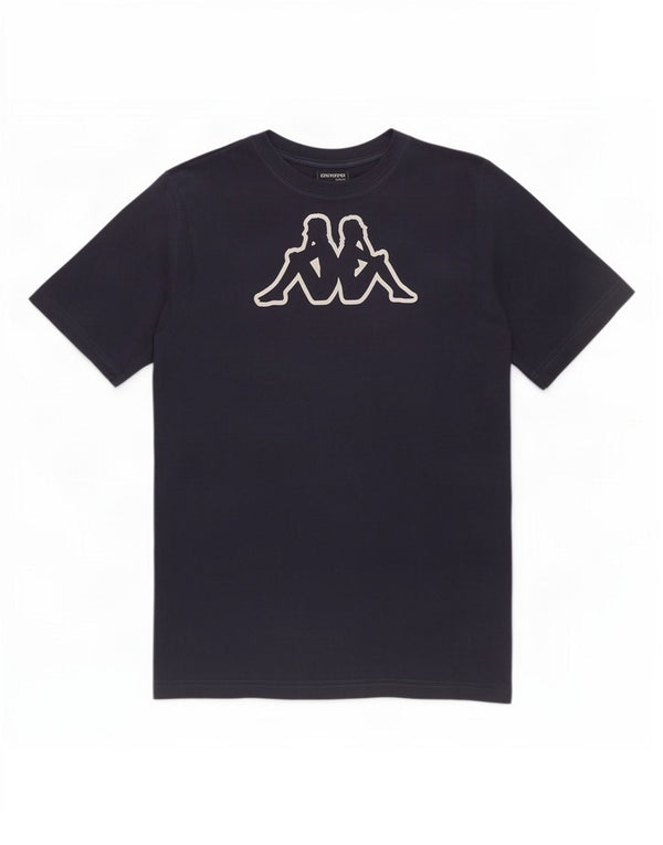 Kappa T-Shirt Graphique Homme Bleu Marine Large