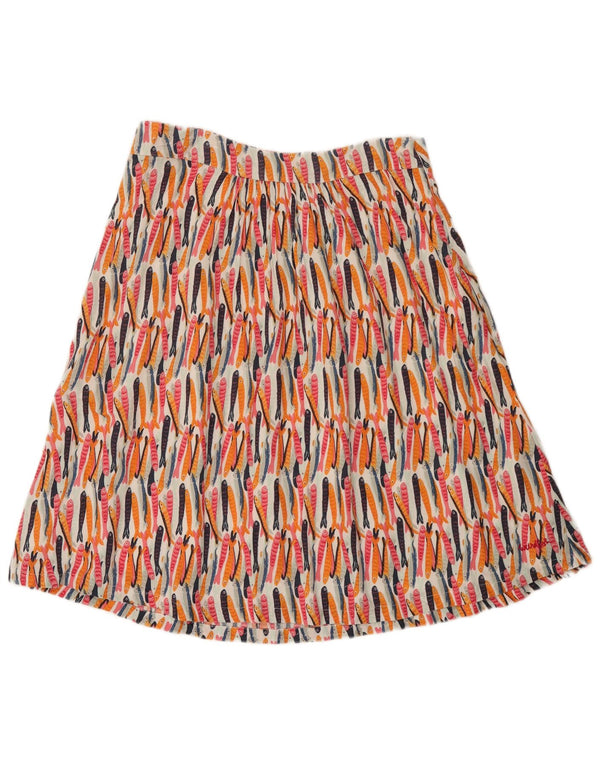 Weird Fish Womens A-Line Skirt UK 14 Large Multicoloured Festival