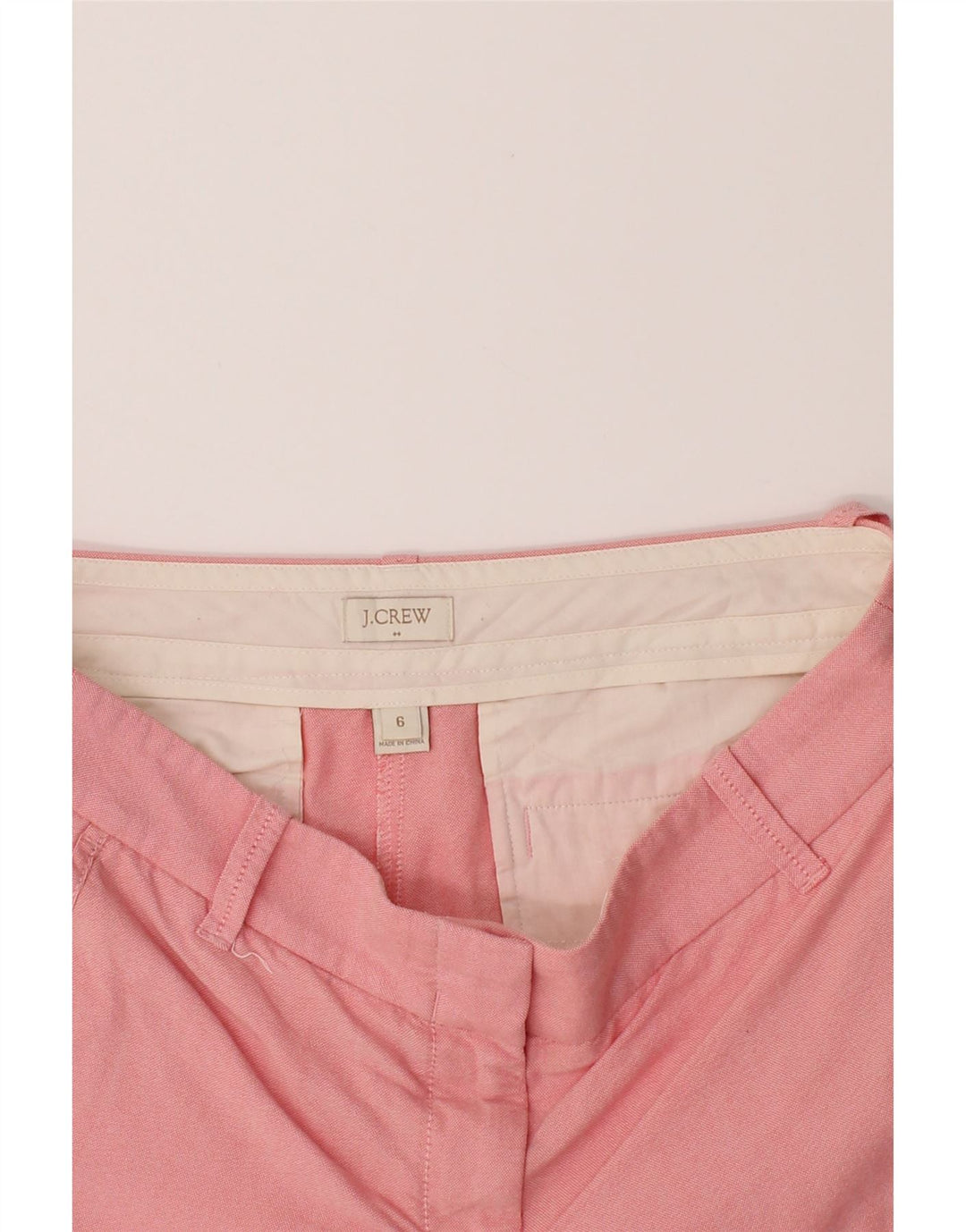 J. CREW Womens Chino Shorts US 6 Medium W32 Pink Cotton Vintage J. Crew and Second-Hand J. Crew from Messina Hembry 