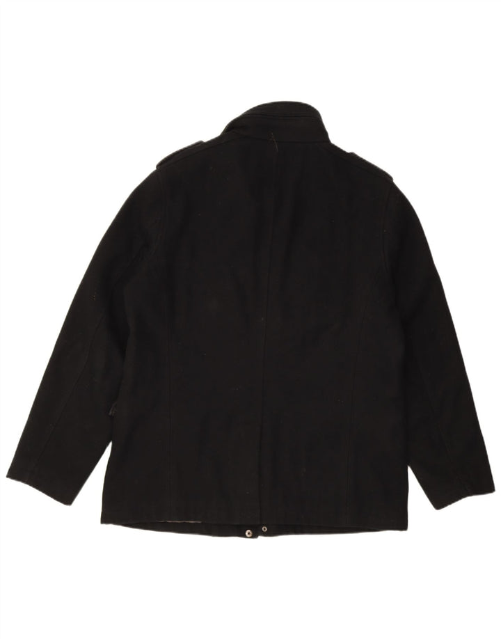 Giacca utility da uomo Ben Sherman UK 40 Large Black Wool