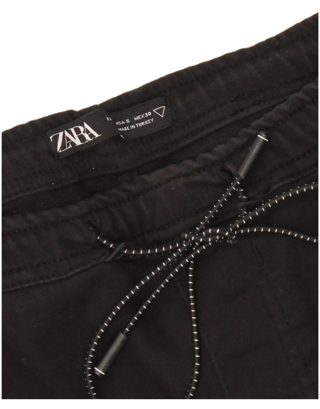 Zara Womens Cargo Tracksuit Trousers UK 8 Small Black