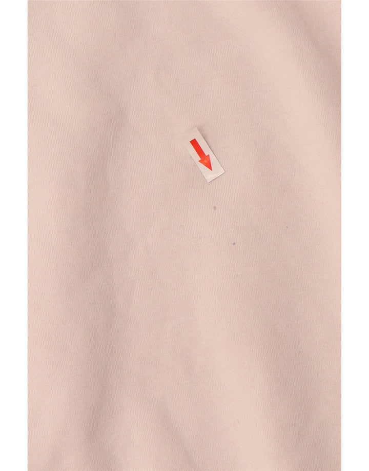 Nike Womens Sweatshirt Jumper UK 14 Medium Beige Colourblock Cotton