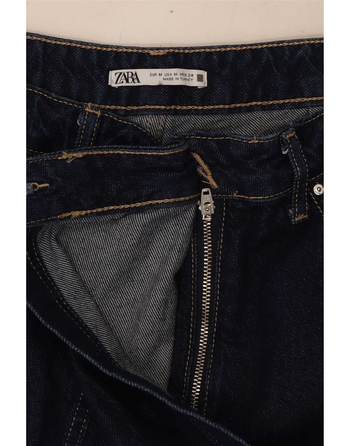 Pantaloni scurți din denim pentru femei Zara Medium W28 Bumbac bleumarin