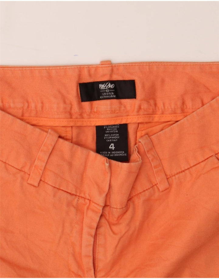 MOSSIMO Womens Chino Shorts US 4 Small W27  Orange Cotton Vintage Mossimo and Second-Hand Mossimo from Messina Hembry 