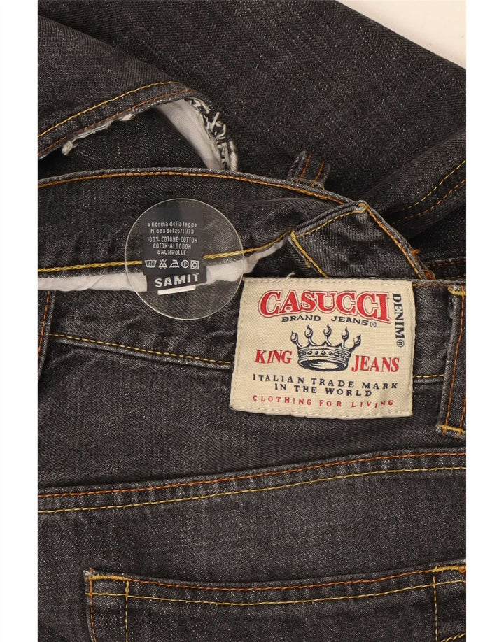 Casucci Mens Straight Jeans IT 46 Small W32 L31 Black Cotton