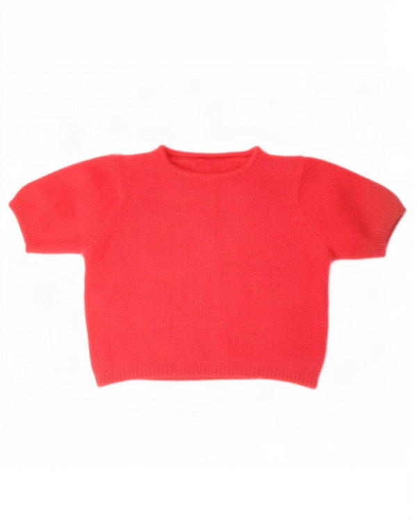 Maglione a collo alto corto da donna Marks & Spencer UK 10 piccolo rosa