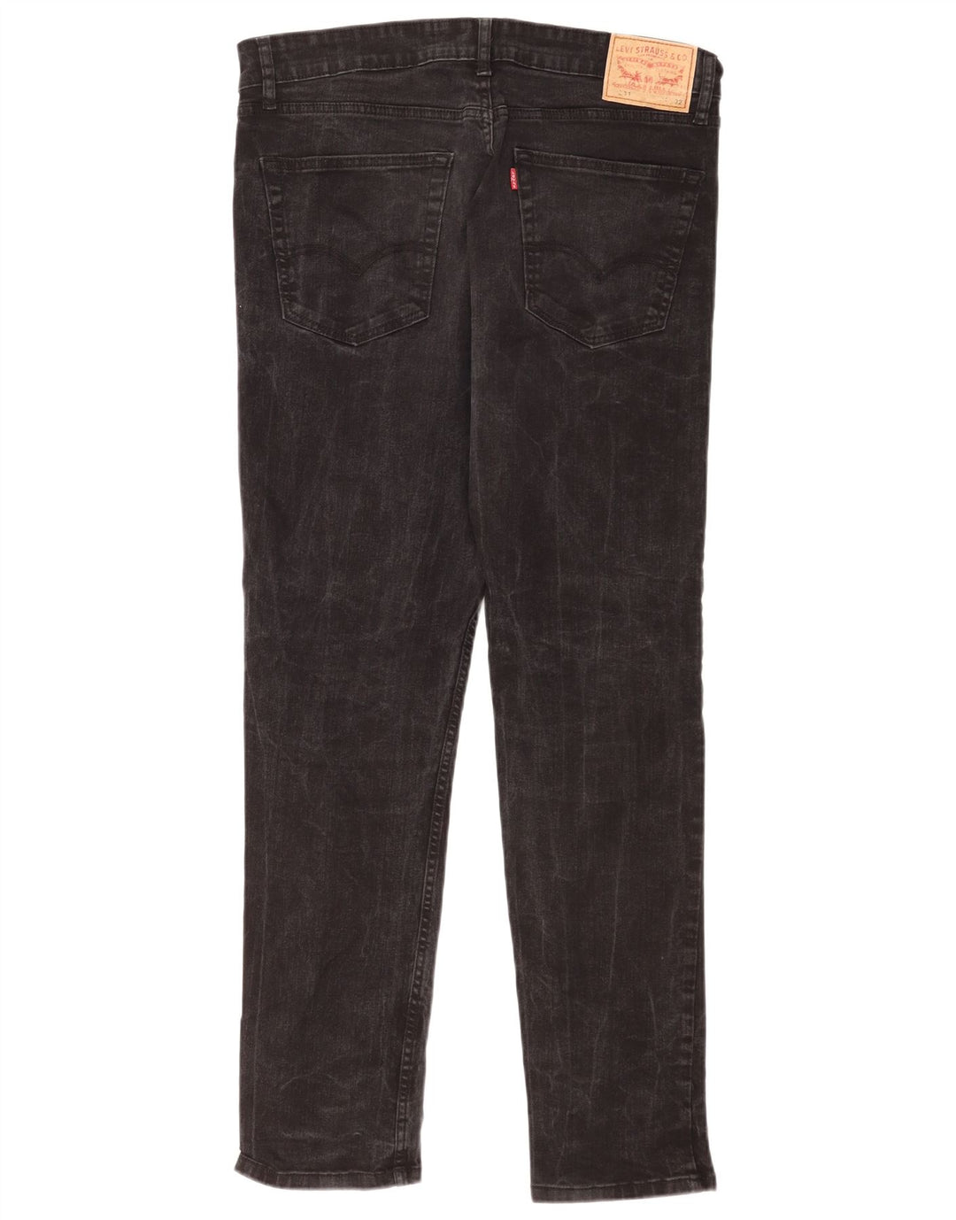 Levi's Herren 511 Slim Jeans W34 L32 Schwarze Baumwolle