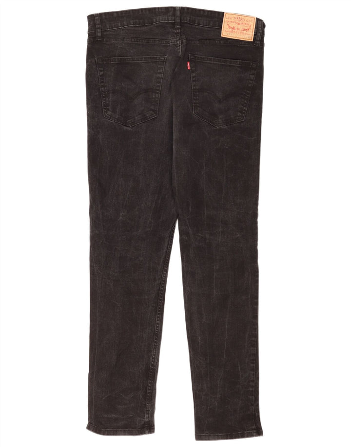 Levi's Herren 511 Slim Jeans W34 L32 Schwarze Baumwolle