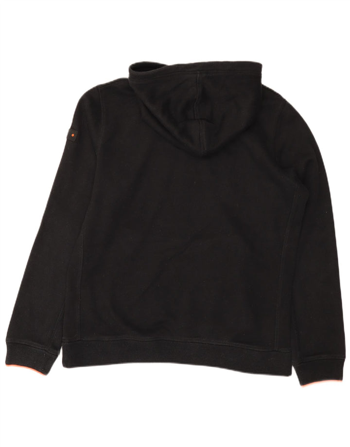 Superdry Herren-Kapuzenpullover, groß, aus schwarzem Polyester