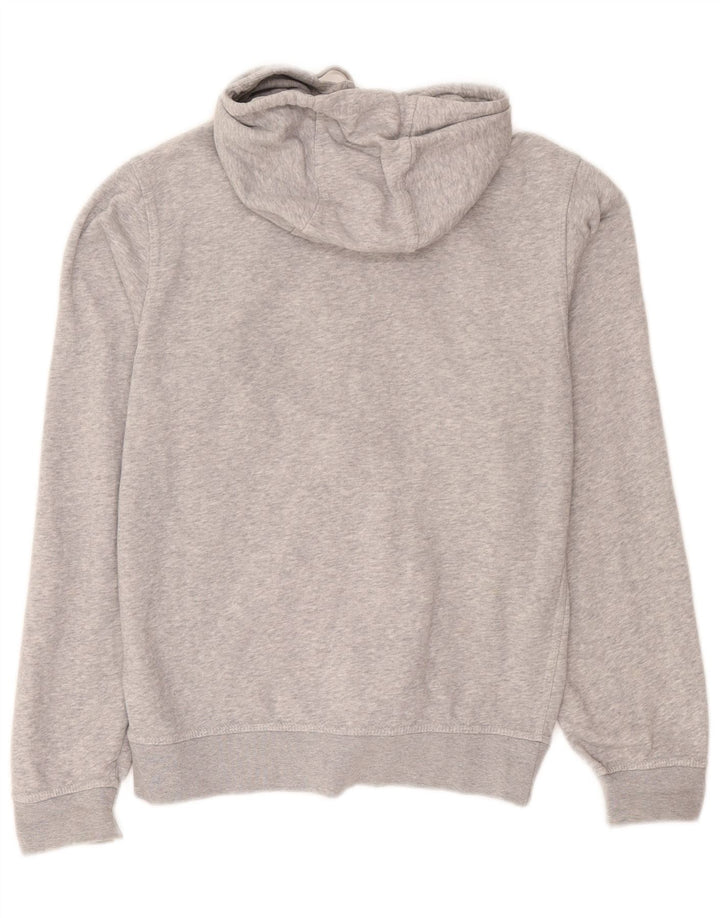 Nike Mens Zip Hoodie Sweater Small Grey Flecked Cotton