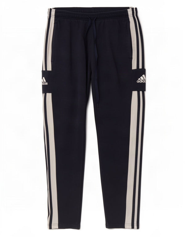 Adidas Mens Primegreen Tracksuit Trousers Large Navy Blue Colourblock