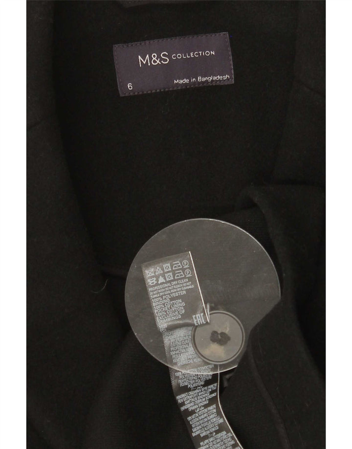 Marks & Spencer Abrigo para mujer UK 6 XS Poliéster negro