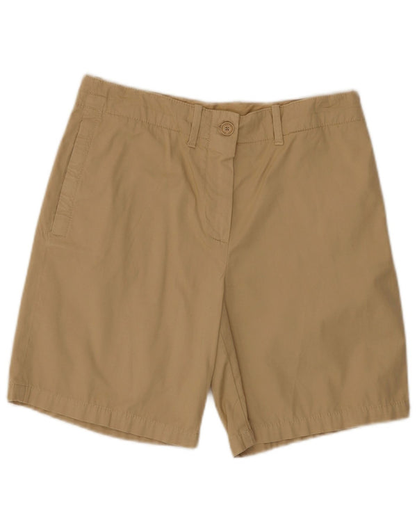 Lacoste Womens Chino Shorts UK 8 Small W30 Beige Cotton