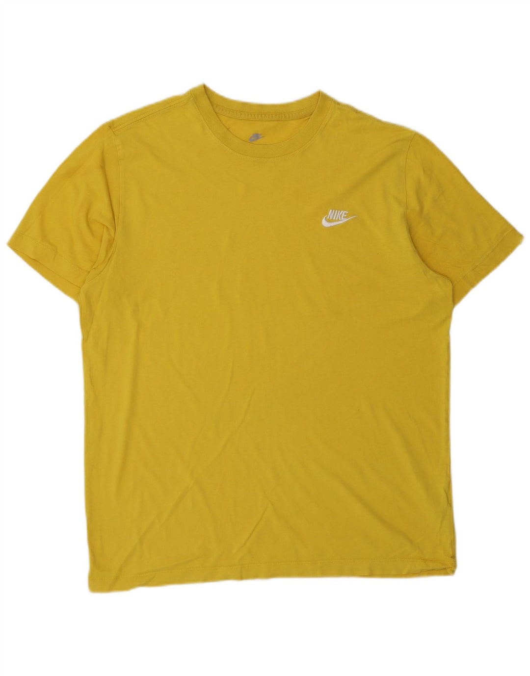 Tricou pentru bărbați Nike Top din bumbac galben mediu