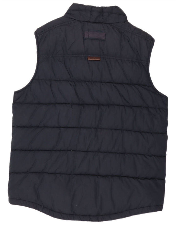 FAT FACE Mens Padded Gilet UK 42 XL Navy Blue Polyester