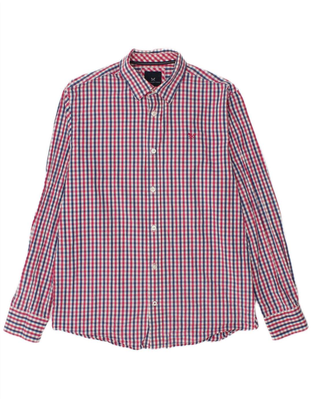 CREW CLOTHING Cămașă clasică pentru bărbați, bumbac vichy multicolor mediu