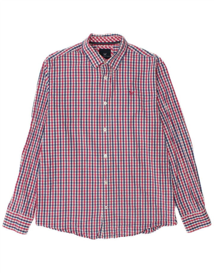 CREW CLOTHING Cămașă clasică pentru bărbați, bumbac vichy multicolor mediu
