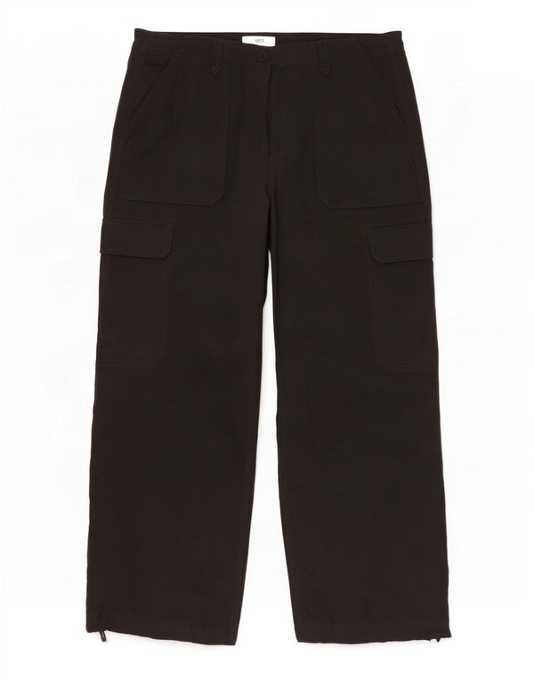 Женские широкие брюки карго Marks & Spencer UK 14, большие W32 L28, черные