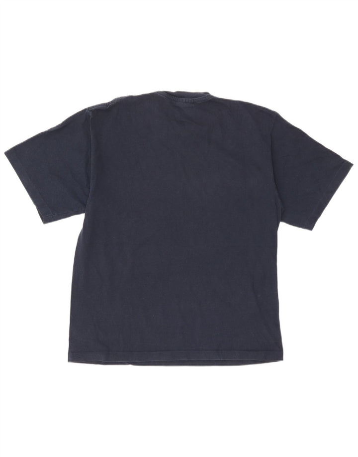 Champion Mens Graphic T-Shirt Top Large Navy Blue
