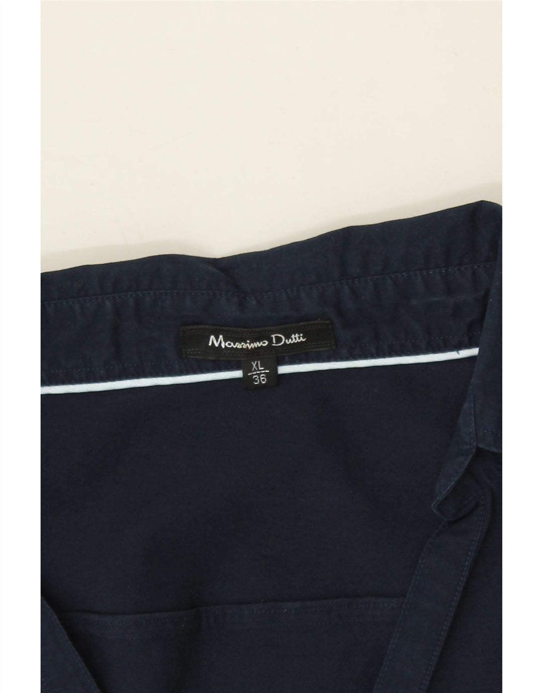 MASSIMO DUTTI Womens Pullover Shirt UK 18 XL Navy Blue Cotton Vintage Massimo Dutti and Second-Hand Massimo Dutti from Messina Hembry 