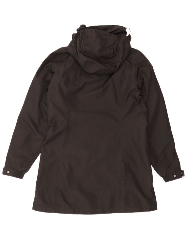 Helly Hansen Womens Hooded Windbreaker Coat UK 10 Small Black Polyester
