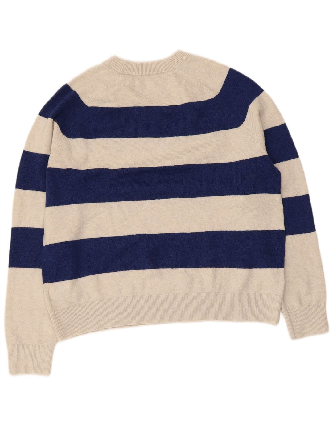 Marks & Spencer Dame sweater med rund hals DK 14 Medium Beige Stribet