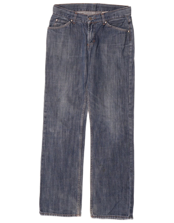 Jeans dritti vintage da ragazzo 13-14 anni W30 L31 in cotone blu