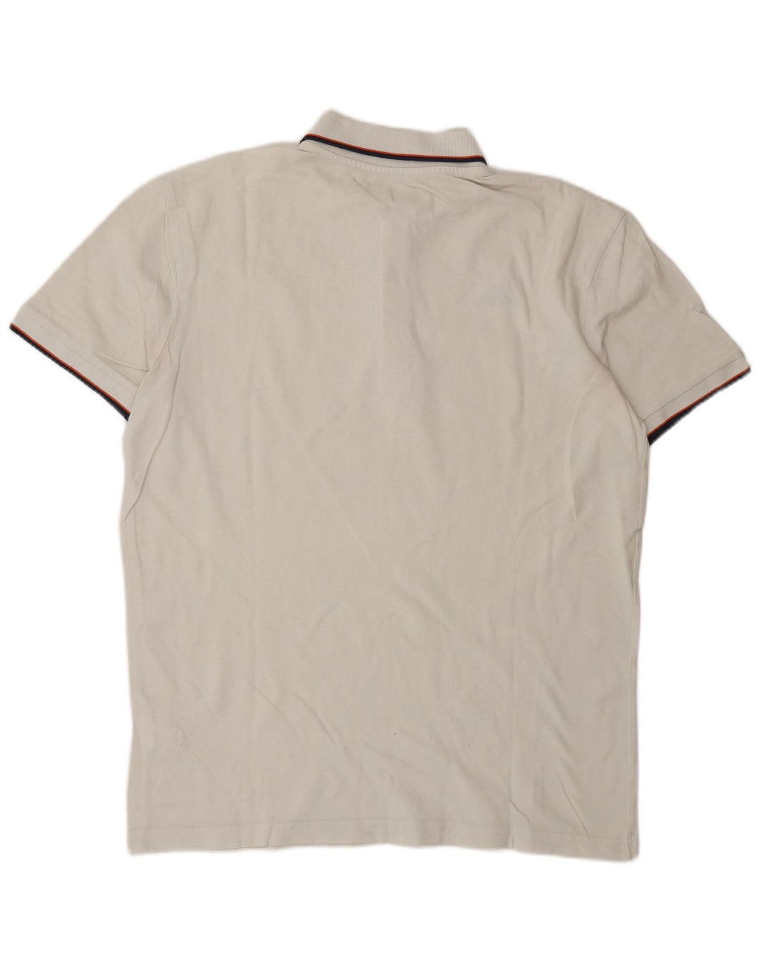 Kappa Mens Polo Shirt XL White Cotton