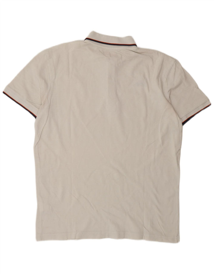 Kappa Mens Polo Shirt XL White Cotton